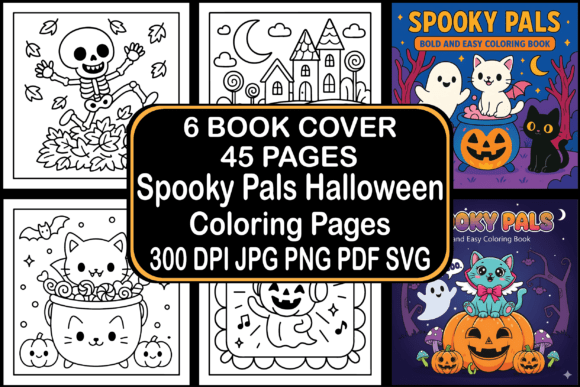 45 Spooky Pals Halloween Coloring Pages: A Creative Resource for Artists and Entrepreneurs