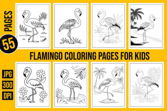 Flamingo Coloring Pages for Kids: A Fun and Educational Activity for Young Artists
