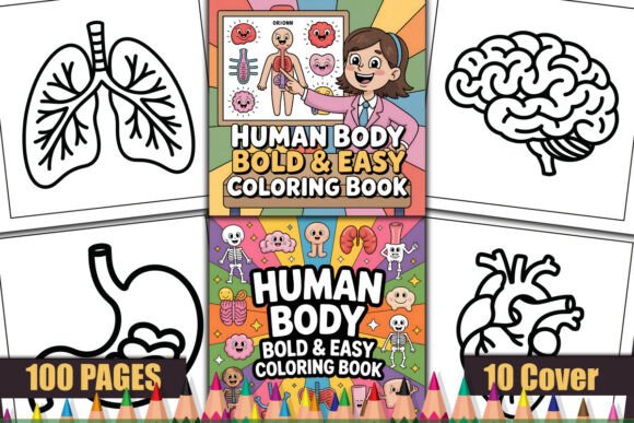 Human Body Bold Easy Coloring Pages: A Unique Resource for Artists and Educators