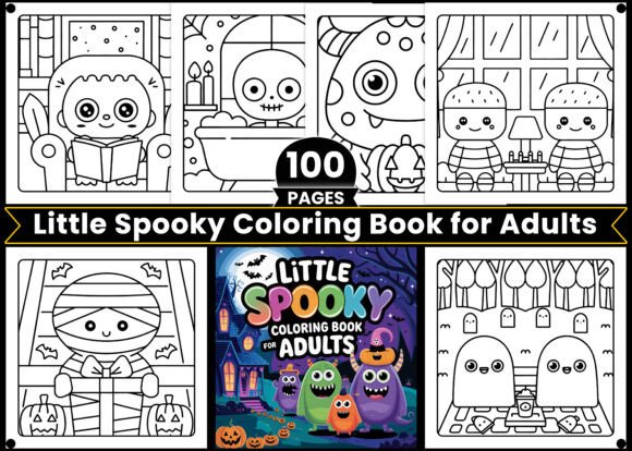 Little Spooky Cute Comfy Coloring Page