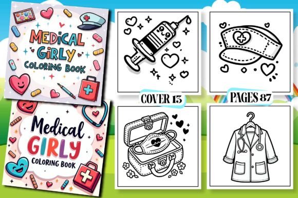 Medical Girly Coloring Page for Kids: A Unique Blend of Creativity and Learning