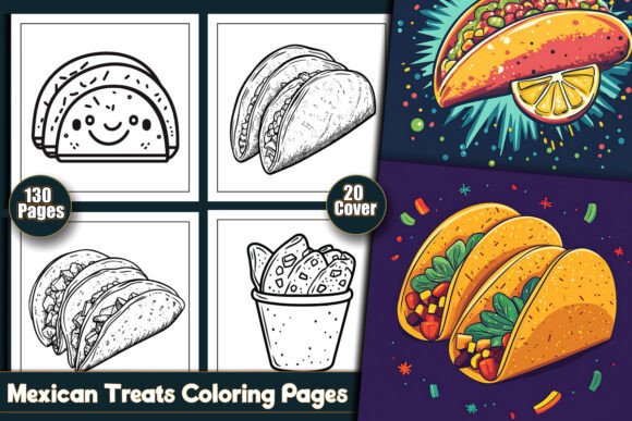 Mexican Treats Coloring Pages