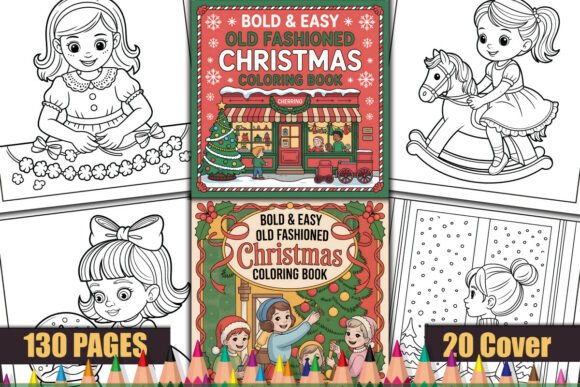 Old Fashioned Christmas Coloring Pages