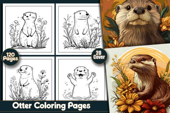 Otter Coloring Pages for Creative Projects