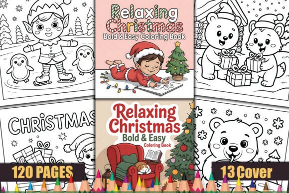 Relaxing Christmas Bold Easy Coloring: A Perfect Addition to Your KDP Business