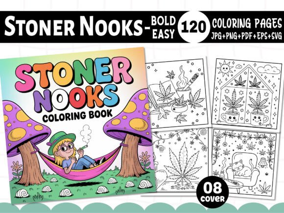 Stoner Nooks Coloring Pages for Adults: A Creative Escape for Mind and Spirit