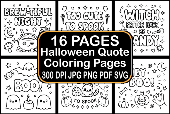 The Rise of Halloween Quote Coloring Pages: A Creative and Commercial Opportunity