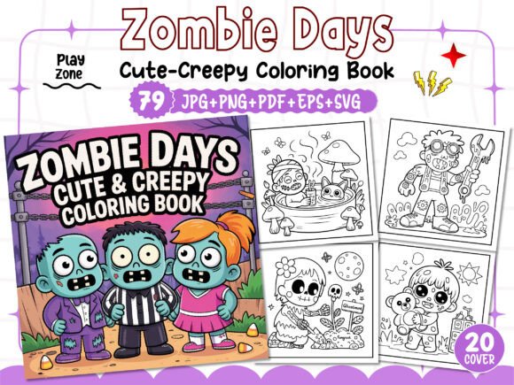Zombie Days Coloring Pages: A Creative Escape for All Ages